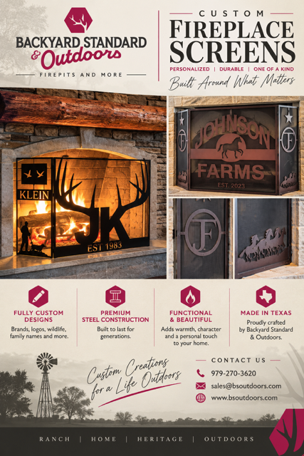 Custom Fire Place Screen