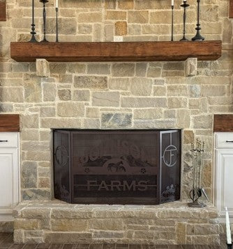 Custom Fire Place Screen